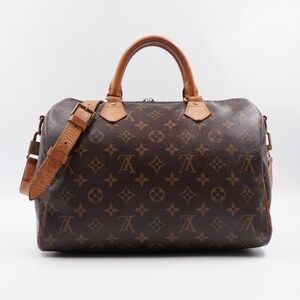 BX47 ❤️ Louis Vuitton Monogram Speedy Bandouliere 30